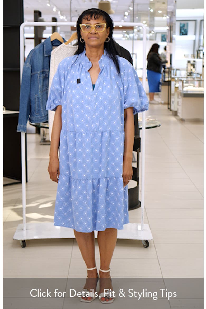 Puff Sleeve Ruffle Hem Dress video