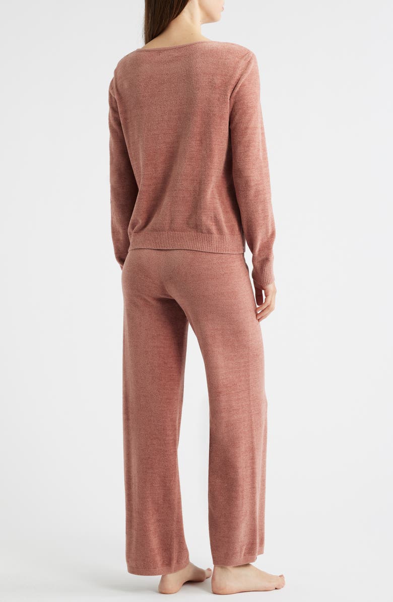 Barefoot Dreams<sup>®</sup> CozyChic<sup>®</sup> Ultra Lite<sup>®</sup> Boat Neck Pajamas, Alternate, color, Faded Brick