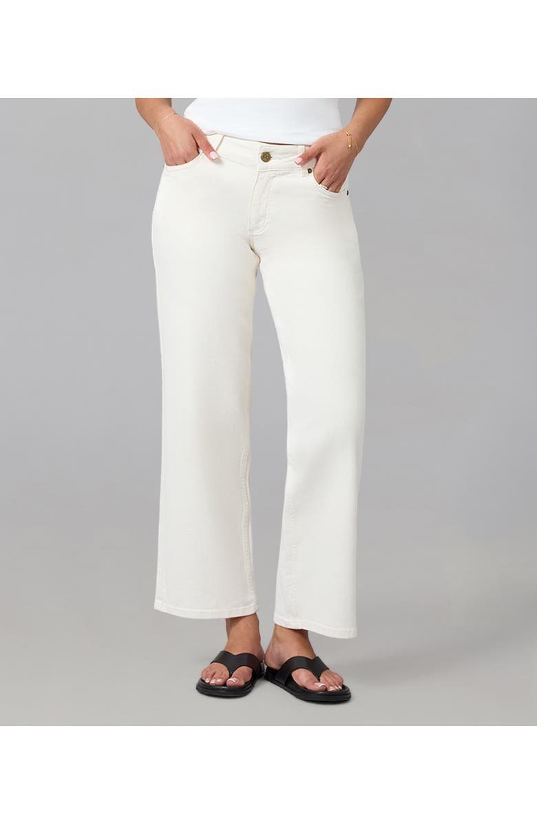 Lola Denim Miro Mid Rise Comfort Straight Jeans, Main, color, Raw