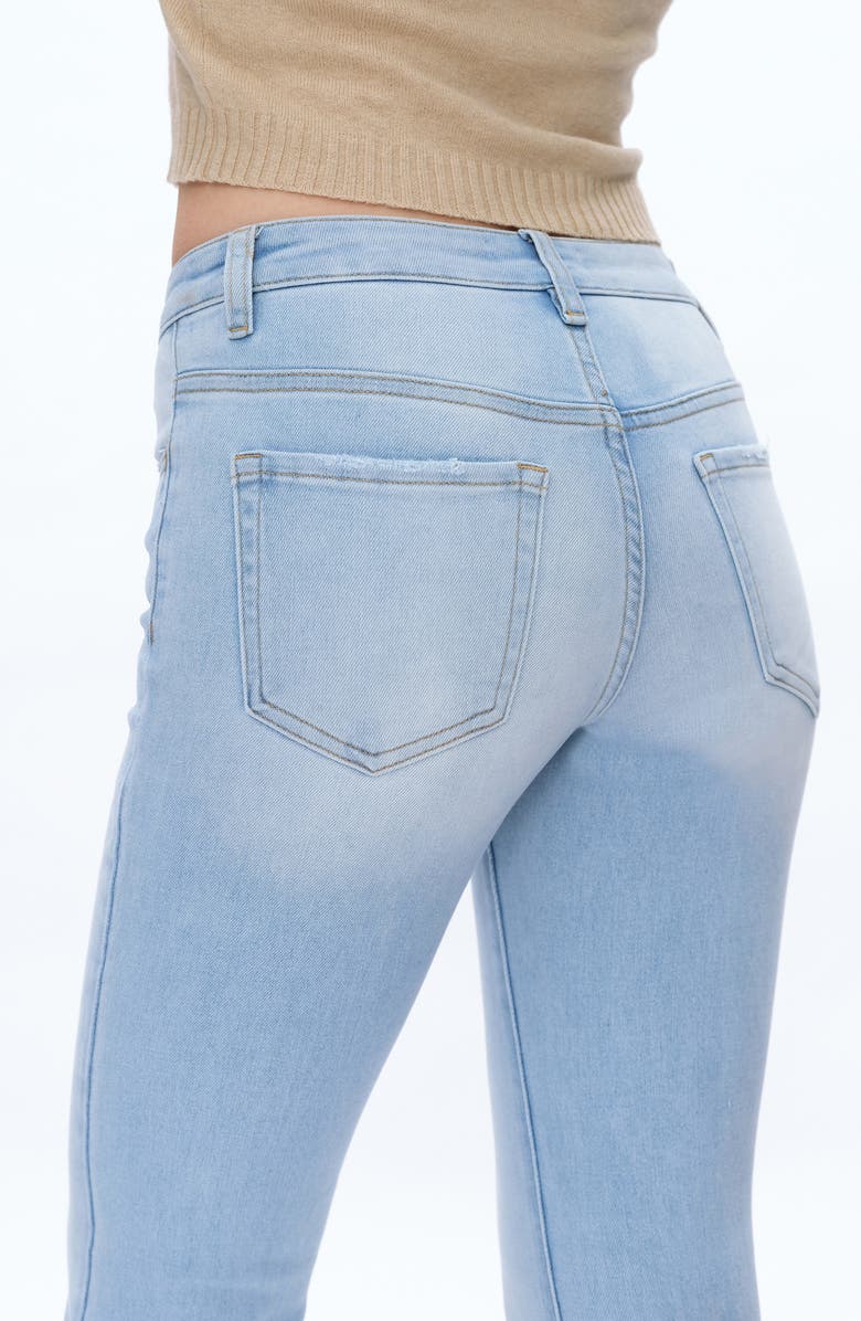 Bayeas Seamed High Waist Flare Jeans, Alternate, color, Light Blue