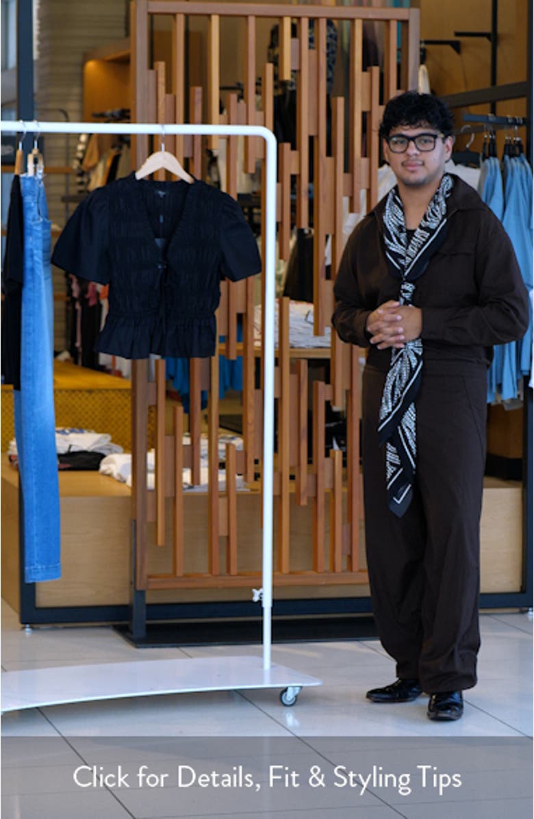 Portia Shirred Cotton Top, sales video thumbnail