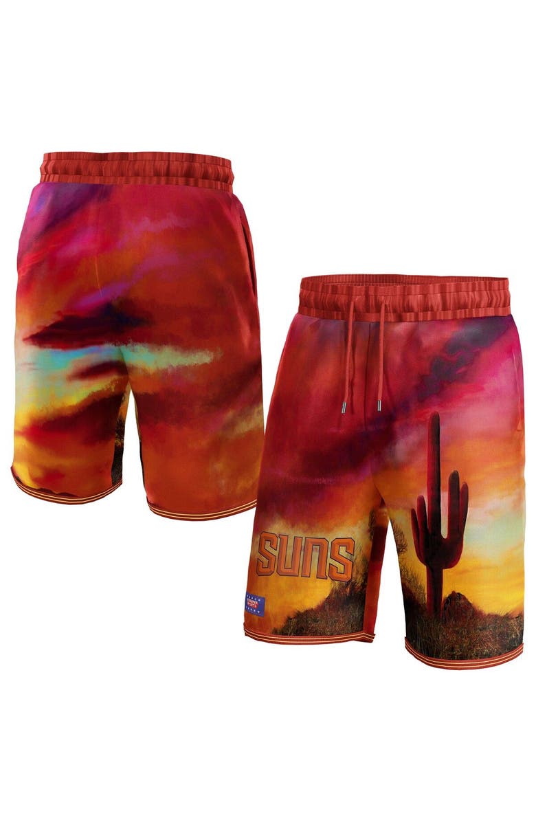 NBA X KIDSUPER Unisex NBA & KidSuper Studios by Fanatics Red Phoenix Suns Hometown Shorts, Main, color, Red