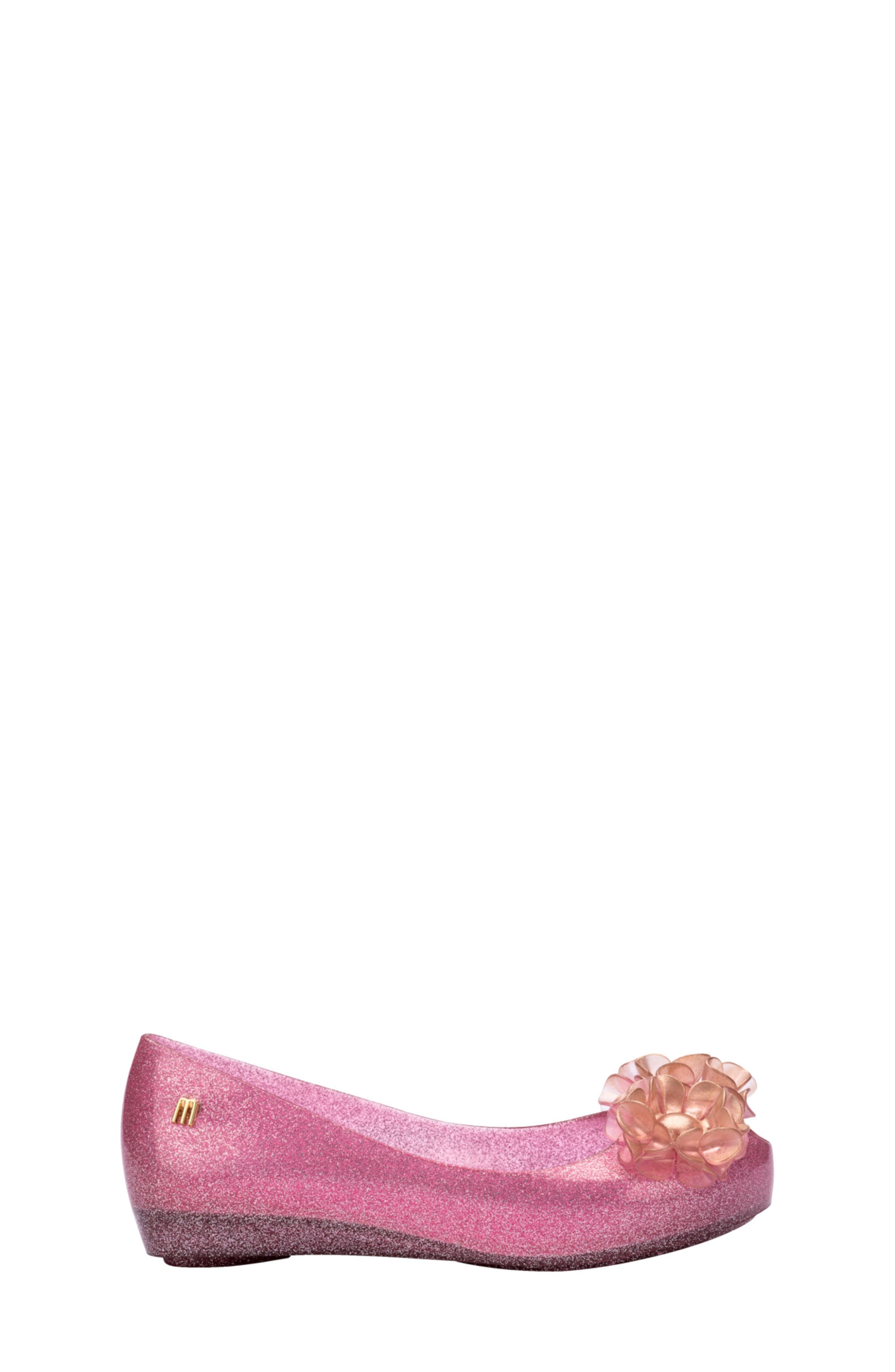 Kids' Mini Ultragirl Springtime Flat, Alternate, color, GLITTER PINK