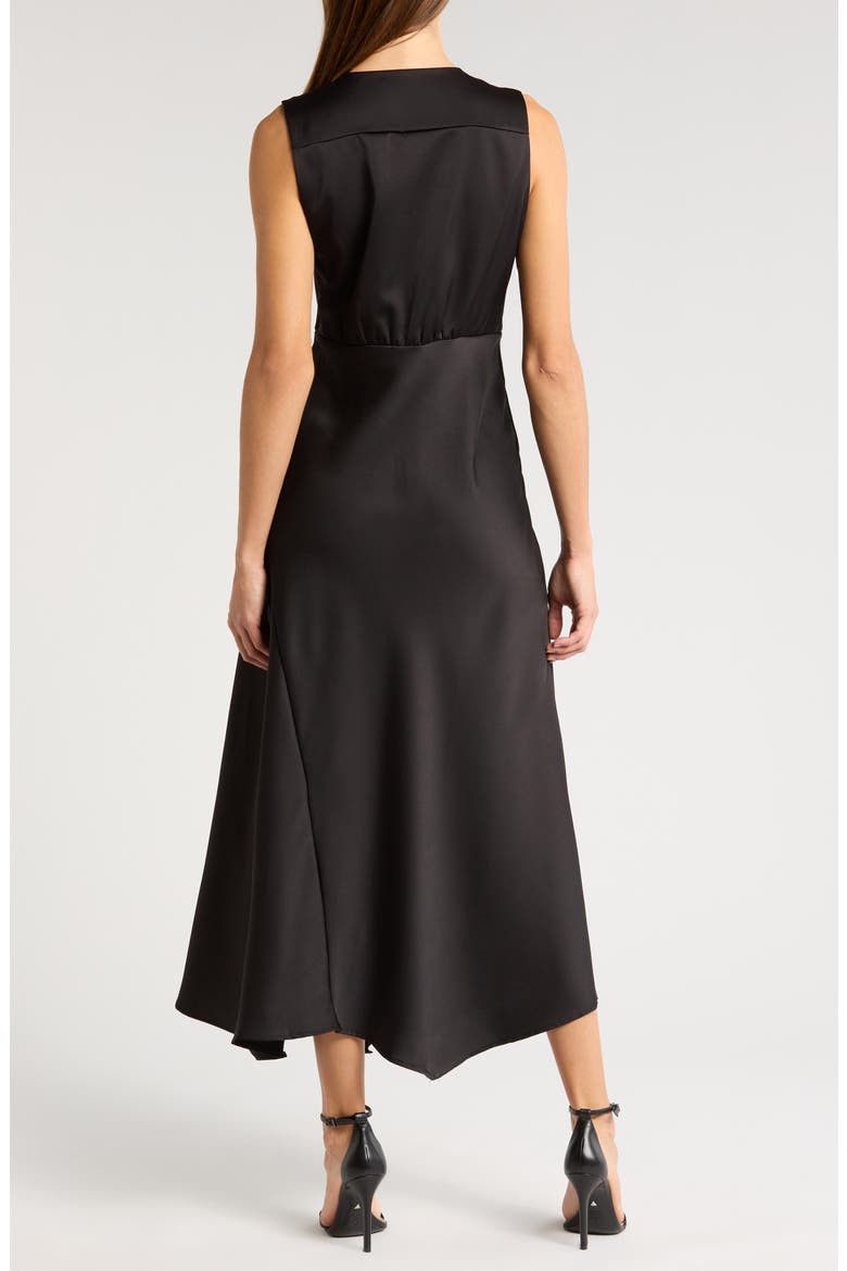 A-Line Maxi Dress, Alternate, color, BLACK