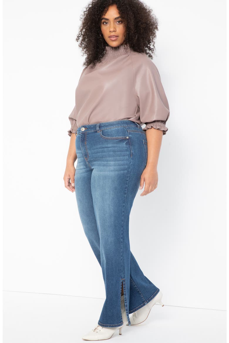 Slit Hem Jeans, Alternate, color, MEDIUM WASH