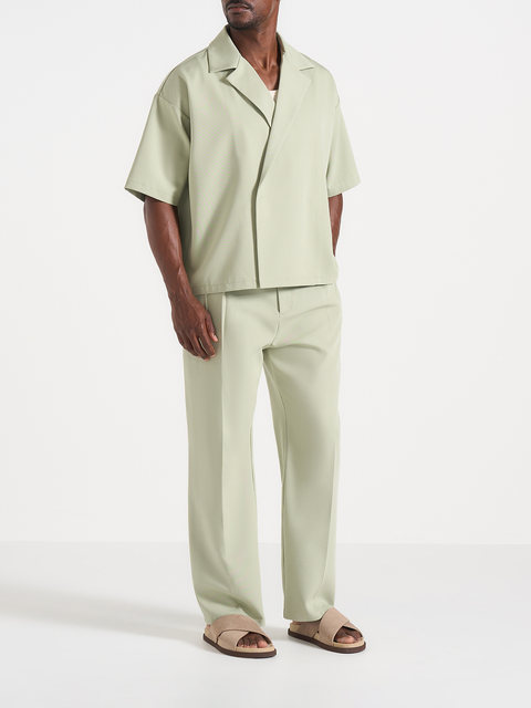 Abel Boxy Tailored Double Breasted Shirt