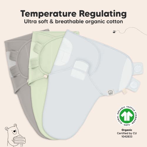 Keababies 3-pack Soothe Swaddle Wraps In Ripple