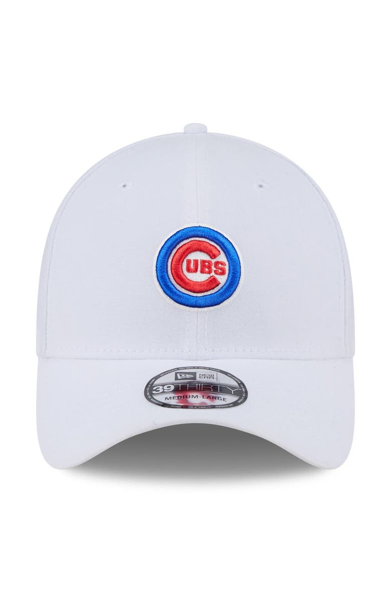 New Era Men
s New Era White Chicago Cubs Evergreen 39THIRTY Flex Hat, Alternate, color, 