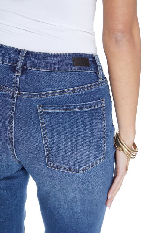 Blue Revival Quinn Mid Rise Straight Jean In Bora Bora
