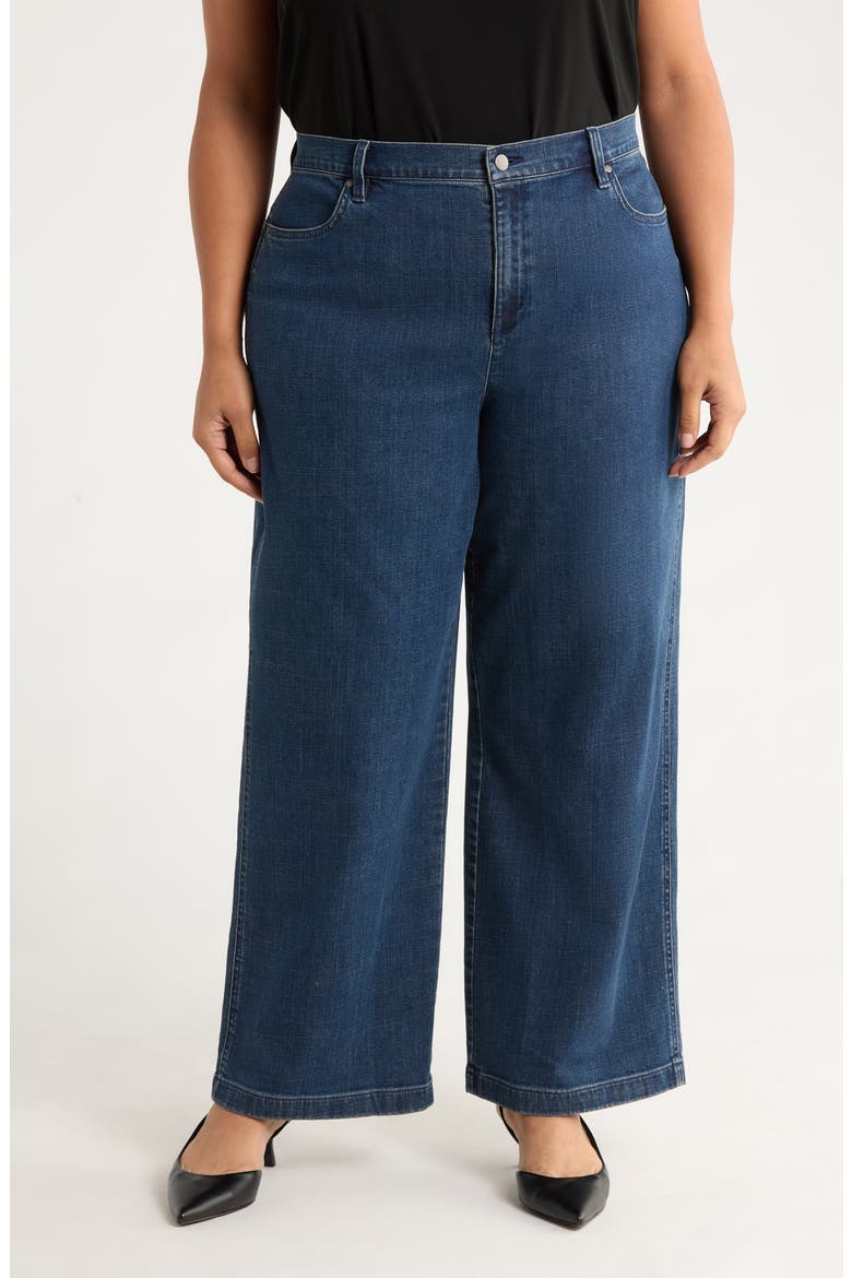 Wide Leg Jeans, Main, color, MEDIUM INDIGO