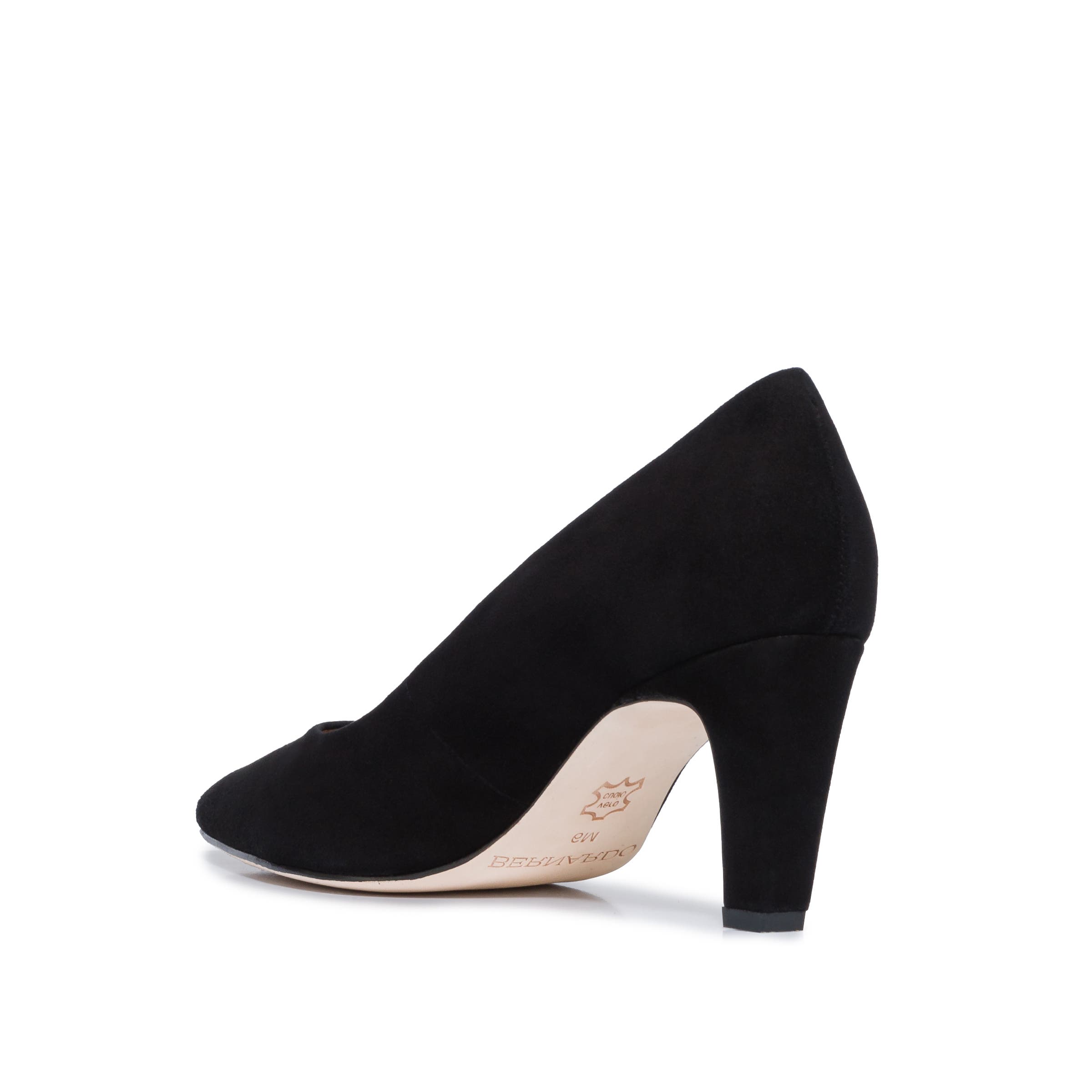 Bernardo Footwear Giselle Pointed Toe Pump, Alternate, color, Black Suede