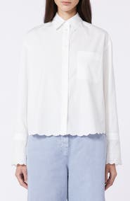 Weekend Max Mara Neutro Eyelet Button-Up Shirt