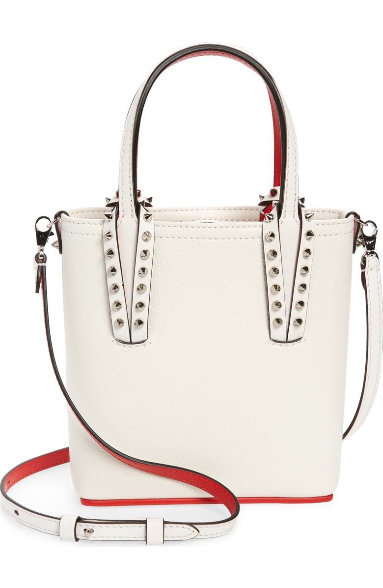 Christian Louboutin Mini Cabata Leather Tote, Main, color,