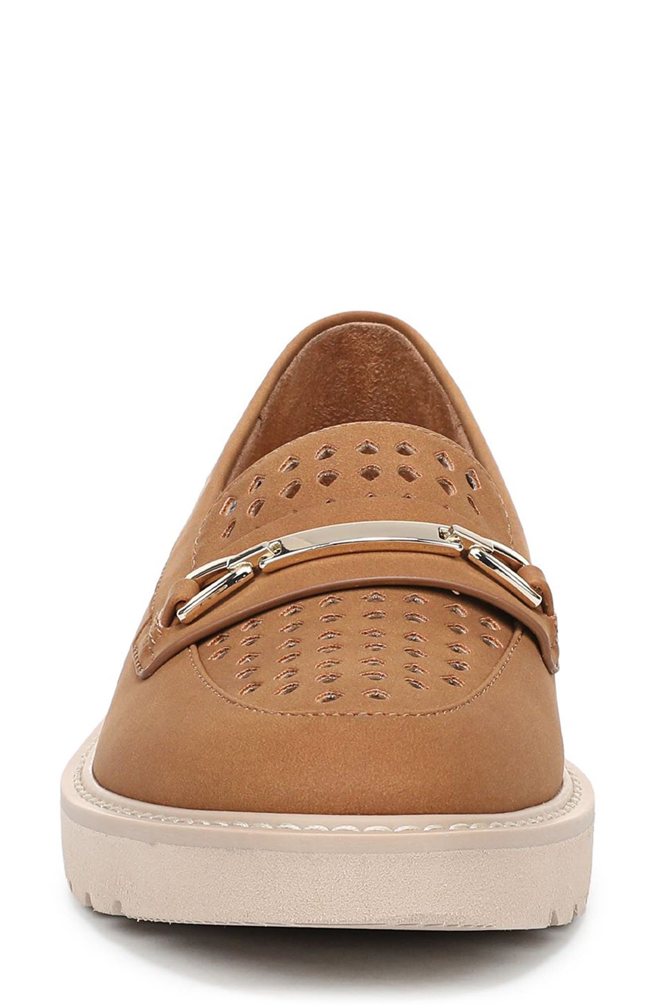 Elin Perforated Loafer Sneaker, Alternate, color, BROWN