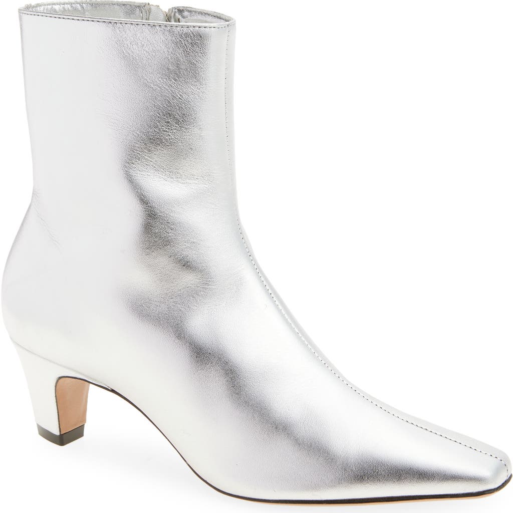 Schutz Dellia Square Toe Bootie In Black