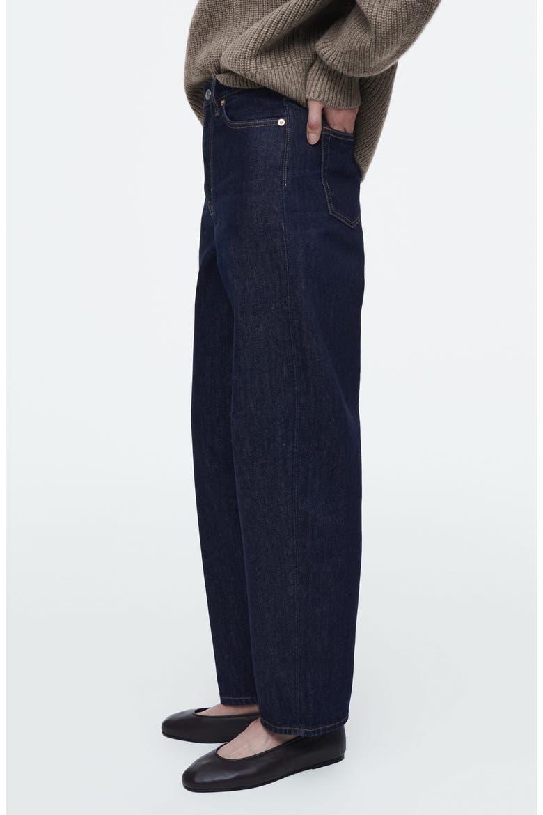 Arch Tapered Ankle Jeans, Alternate, color, BLUE DARK