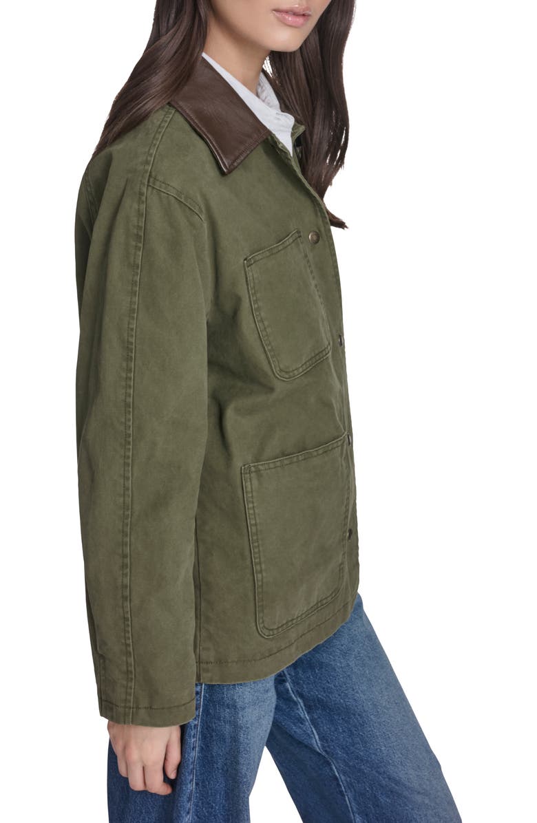 Levi's Contrast Collar Field Jacket, Alternate, color, Olive