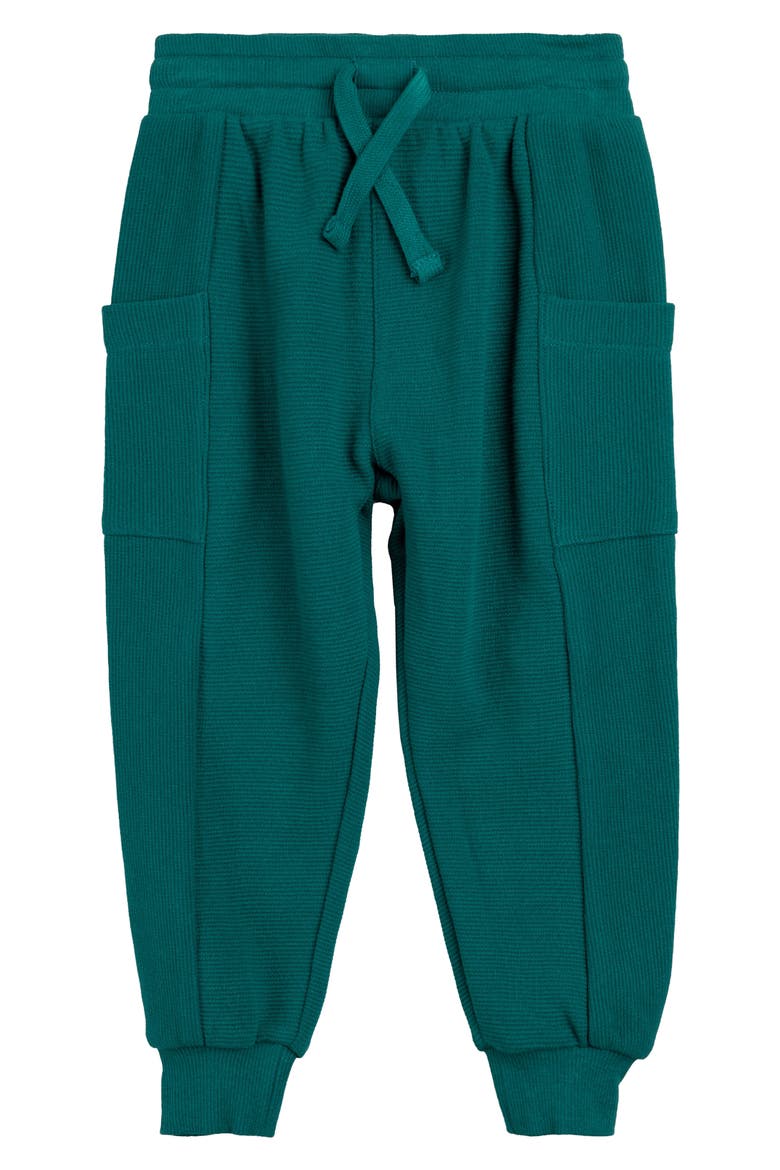 Kids' Spruced Up Ottoman Rib Organic Cotton Joggers, Main, color, TEAL