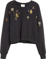Cinq à Sept Jennifer Gold Brooches Sweatshirt