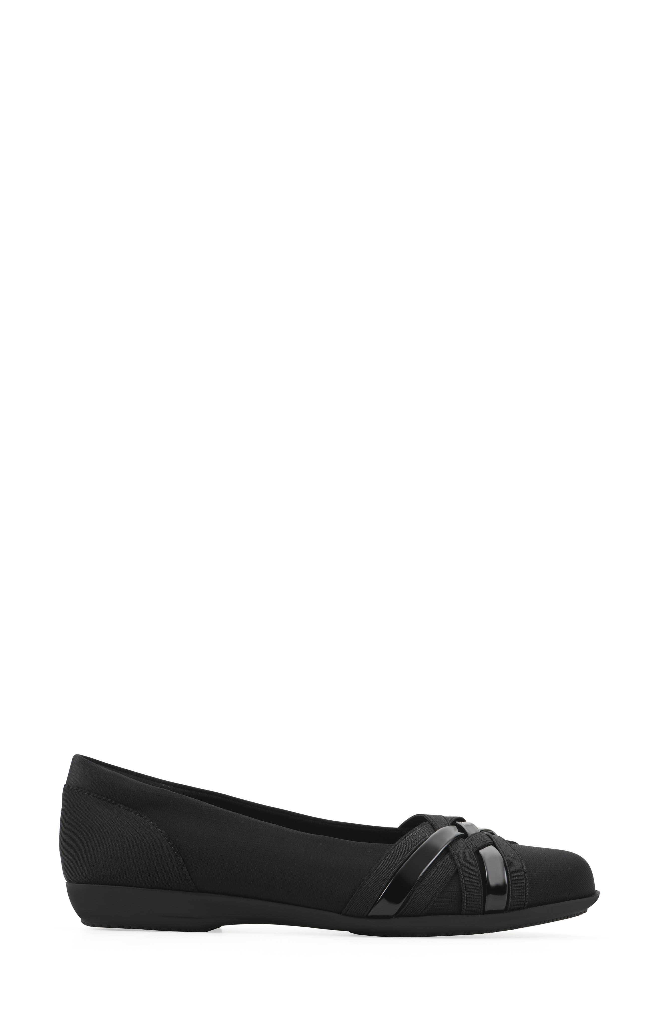 CLIFFS BY WHITE MOUNTAIN Chic Flat, Alternate, color, Black/ Nylon