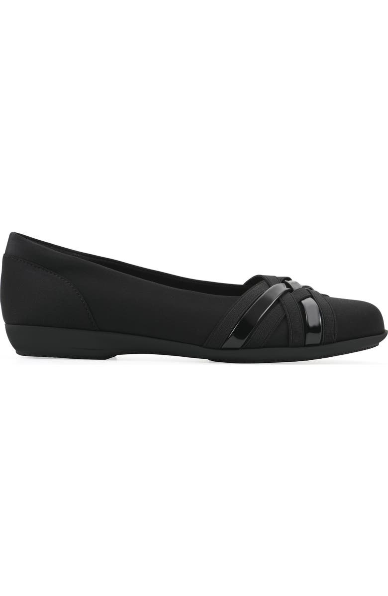 CLIFFS BY WHITE MOUNTAIN Chic Flat, Alternate, color, Black/ Nylon