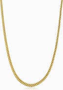 Oradina 10K Gold Medici Franco Chain Necklace