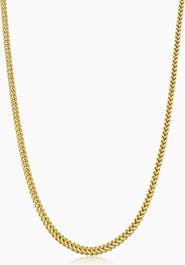 Oradina 10K Gold Medici Franco Chain Necklace