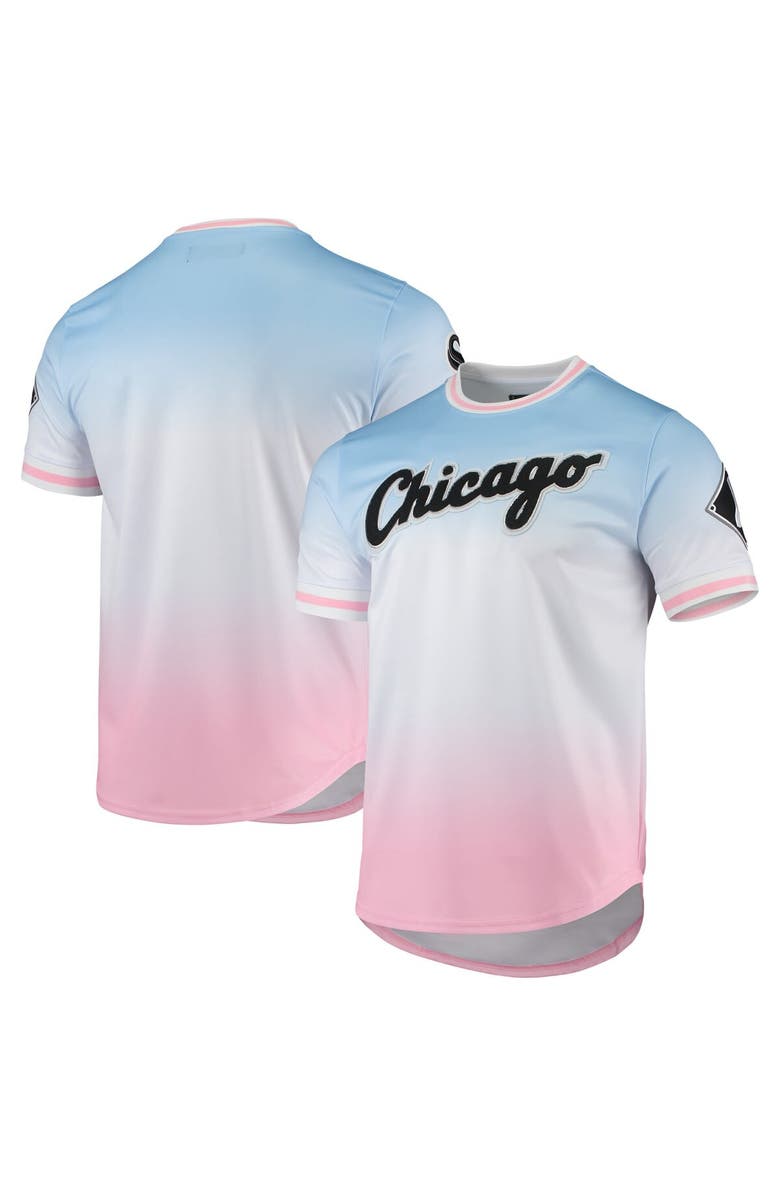 PRO STANDARD Men's Pro Standard Blue/Pink Chicago White Sox Ombre T-Shirt, Main, color, 