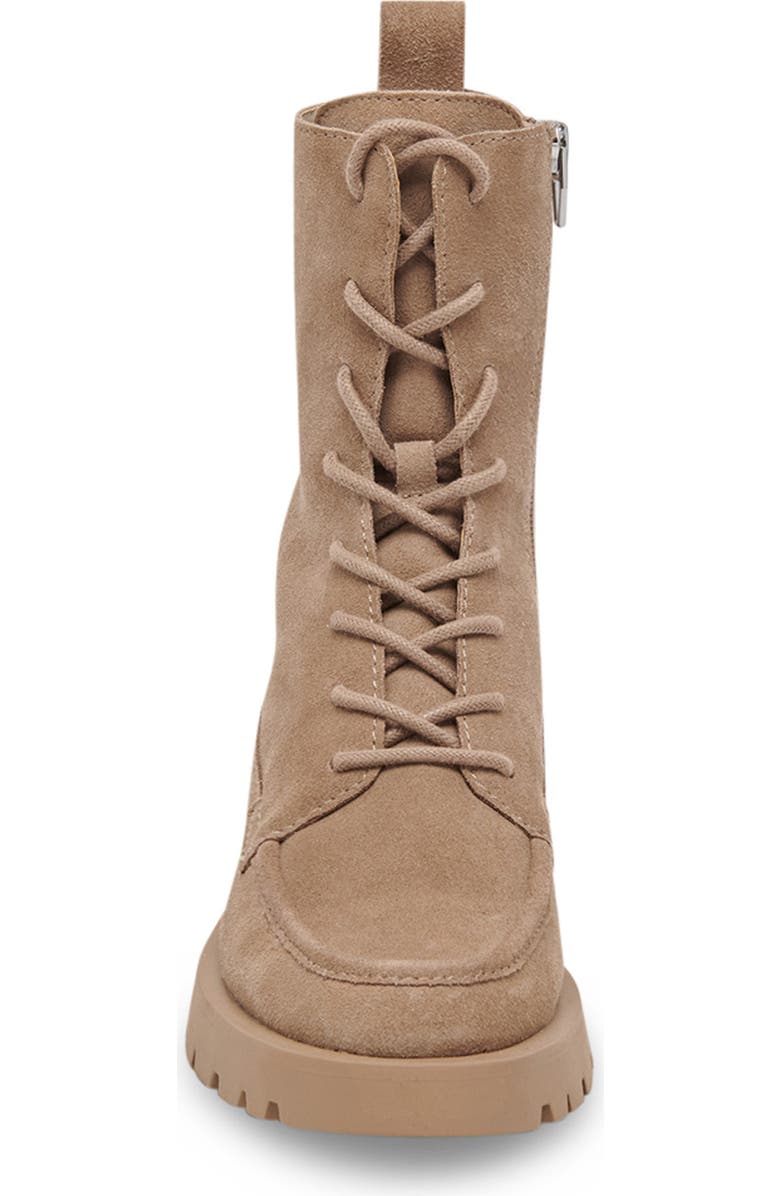 Dolce Vita Erlene Combat Boot, Alternate, color, Almond Suede
