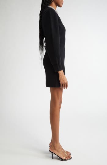 Alexander Wang Long Sleeve Wool & Cashmere Blend Mini