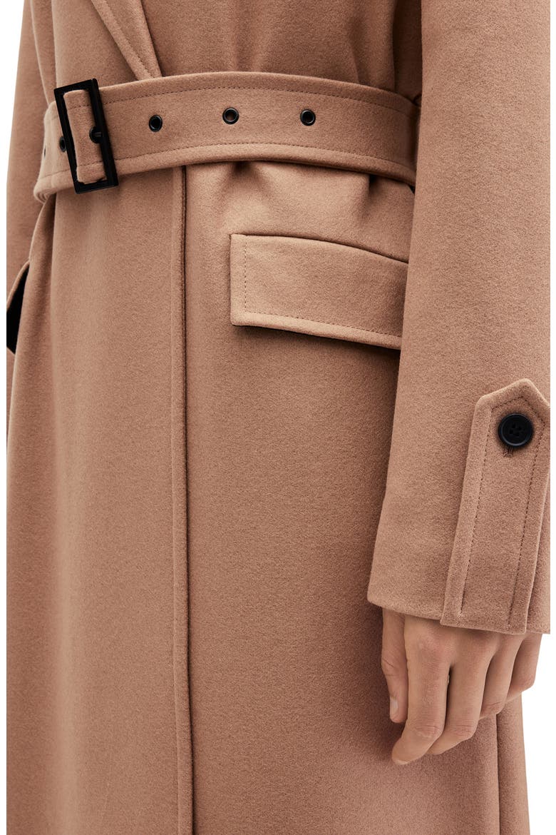 Augusta Wool Blend Trench Coat, Alternate, color, CAMEL BROWN