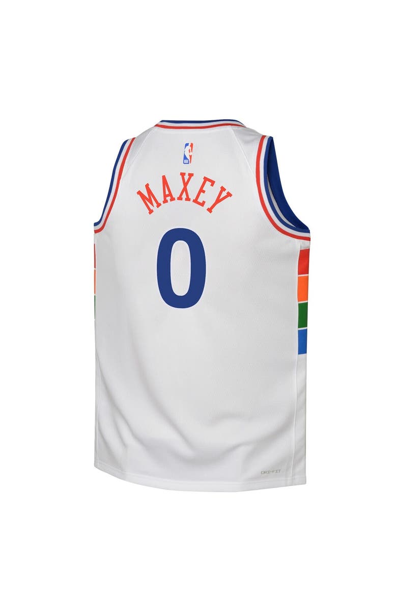 Nike Youth Nike Tyrese Maxey White Philadelphia 76ers 2024/25 Swingman Player Jersey - City Edition, Alternate, color, 