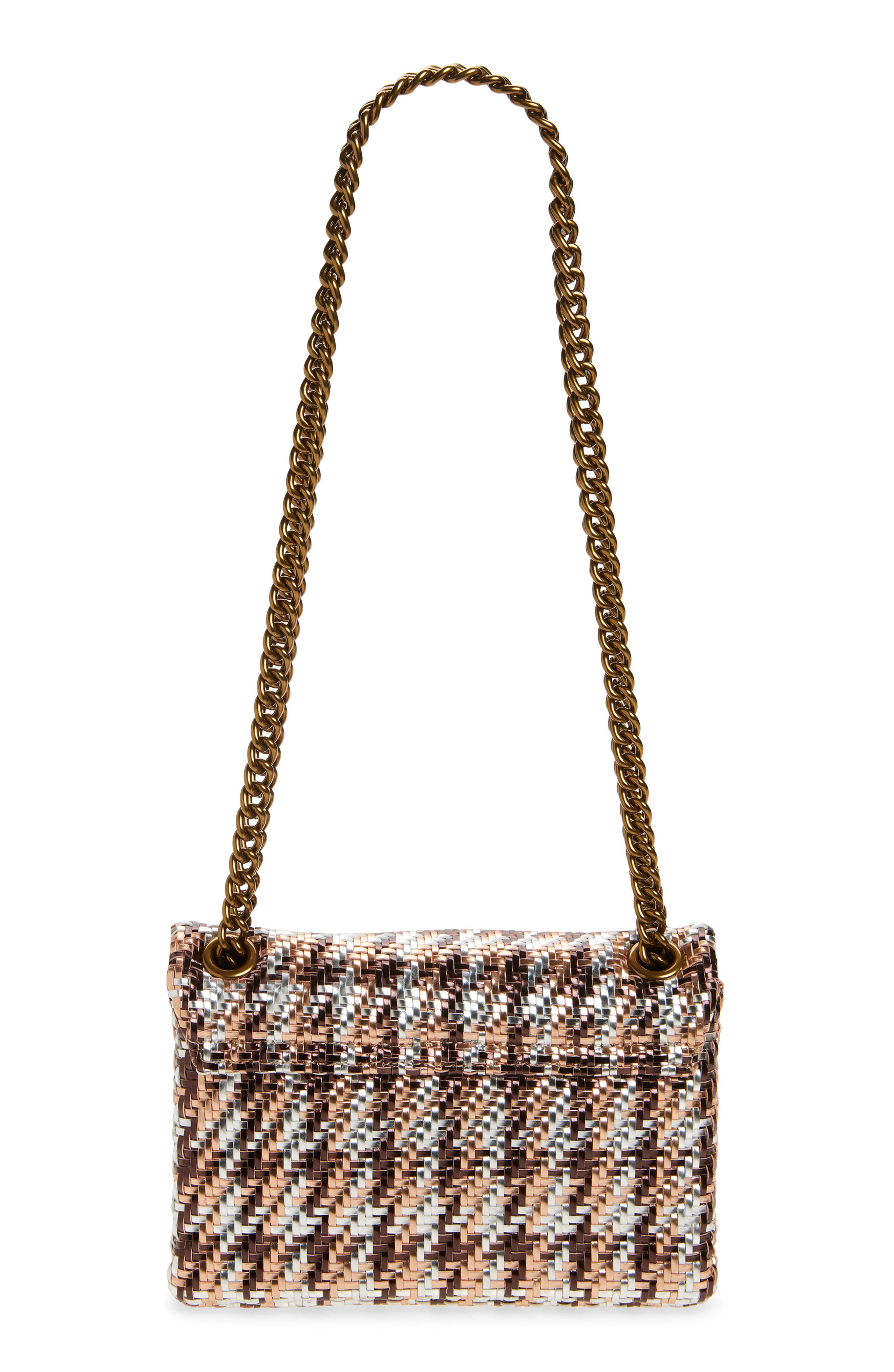 Kurt Geiger London Mini Kensington Convertible Bag, Alternate, color, Metal Comb