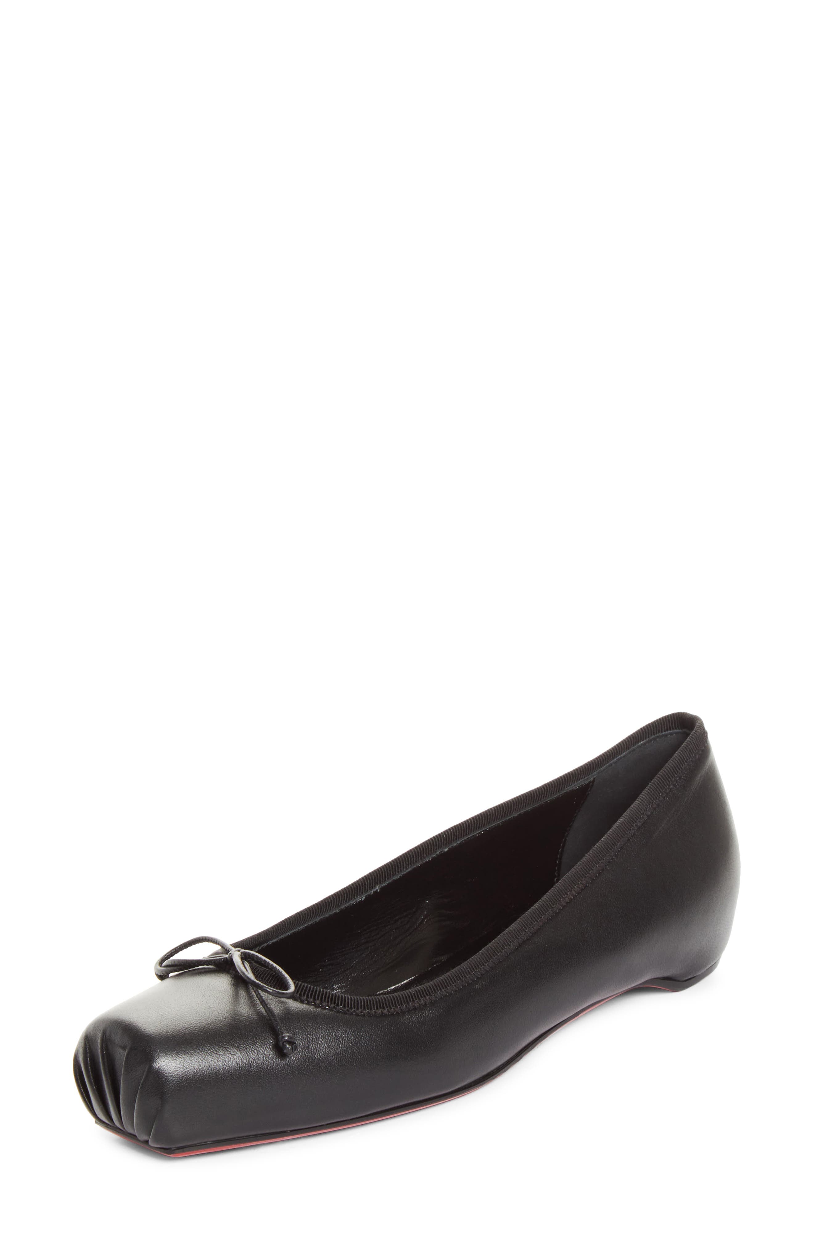 Cassia Nodo Ballet Flat, Main, color, B439 BLACK/ LIN BLACK