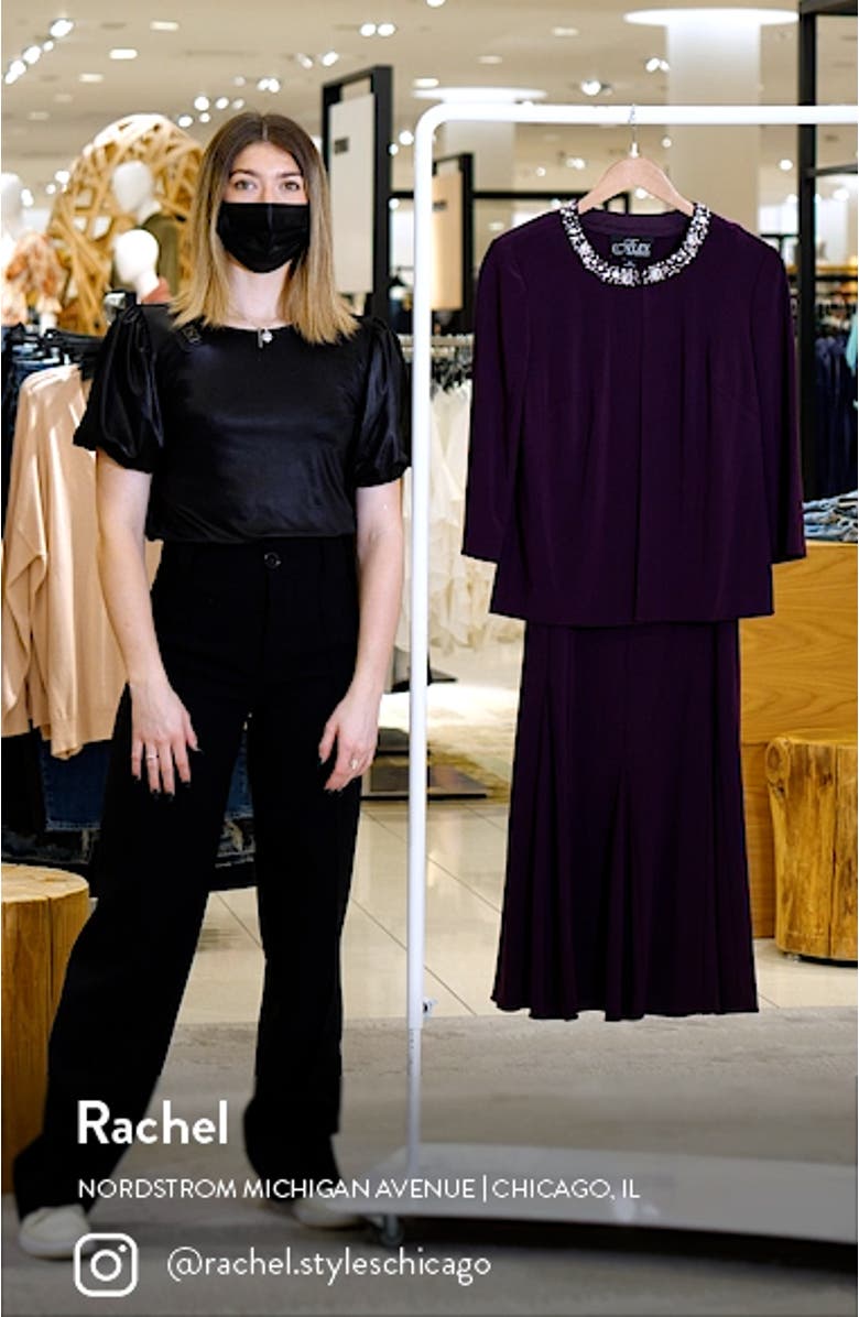 Beaded Jersey Dress & Jacket, sales video thumbnail