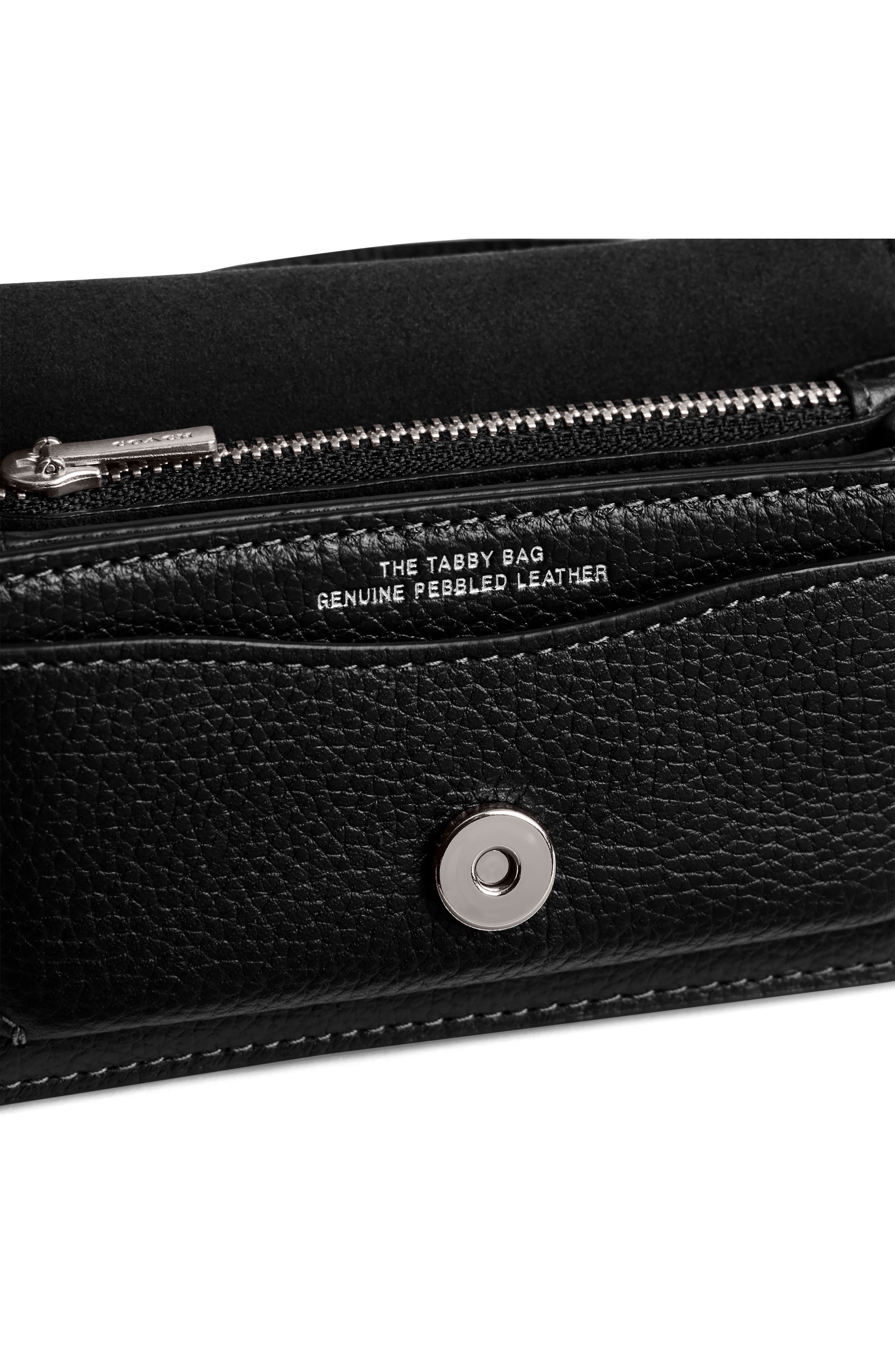 COACH Tabby 12 Leather Crossbody Bag, Alternate, color, 