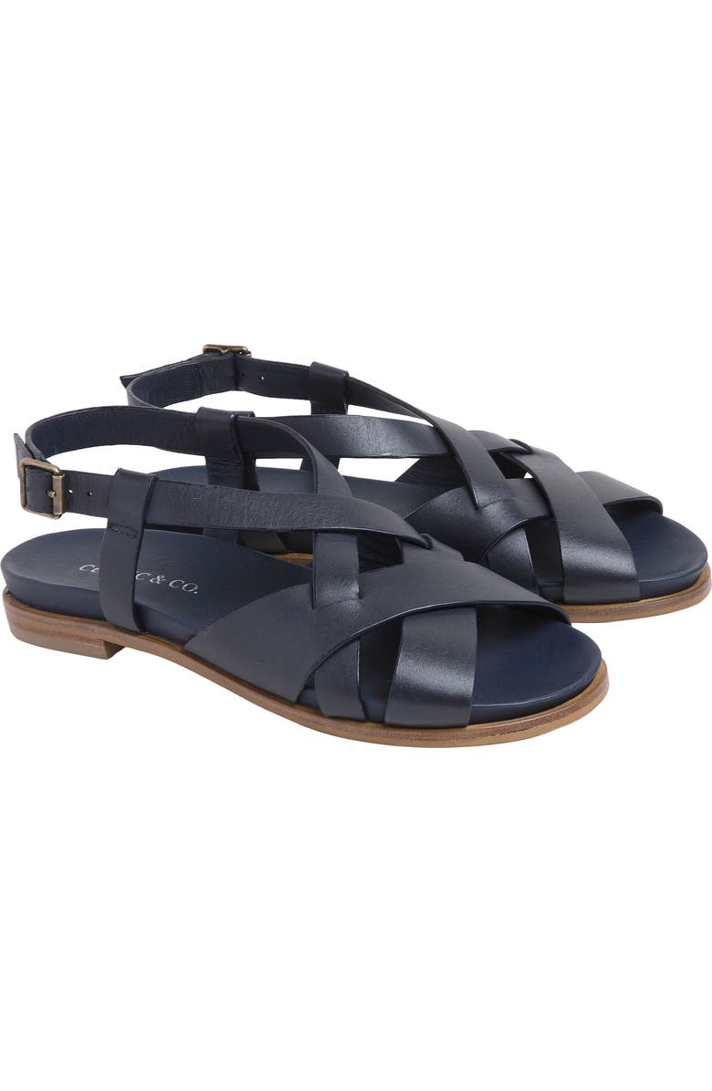 Celtic & Co. Woven Detail Sandal, Alternate, color, Dark Navy