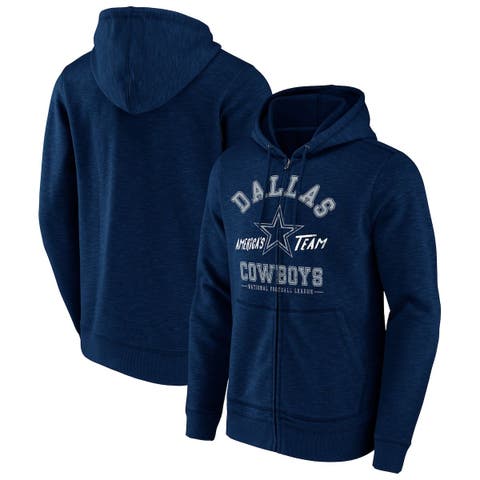 Men's NFL x Darius Rucker Collection by Fanatics Navy Dallas Cowboys Slub Full-Zip Hoodie