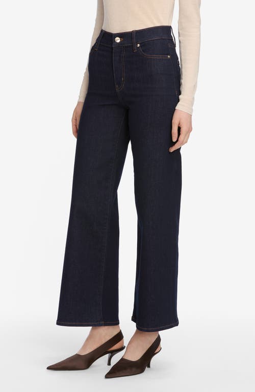 Frame Le Slim Palazzo High Waist Crop Wide Leg Jeans In Blue