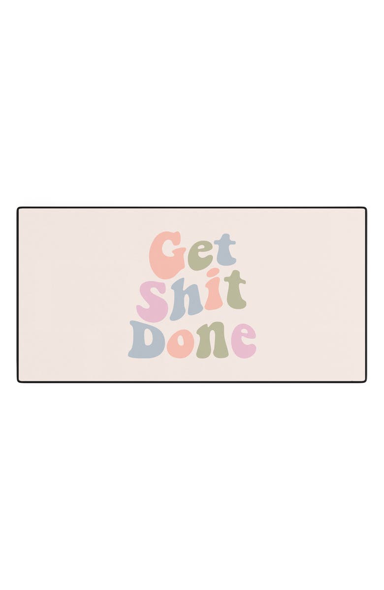 Deny Designs Get Stuff Done Desk Mat, Main, color, Beige
