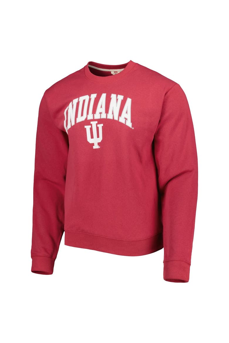 Men's League Collegiate Wear Crimson Indiana Hoosiers 1965 Arch Essential Lightweight Pullover Sweatshirt, Alternate, color, Crimson