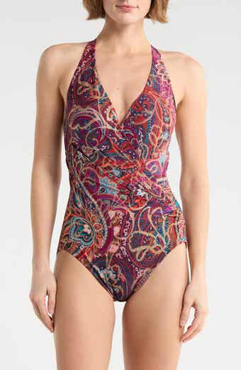 Miraclesuit® Dynasty Wrapsody Halter One-Piece Swimsuit