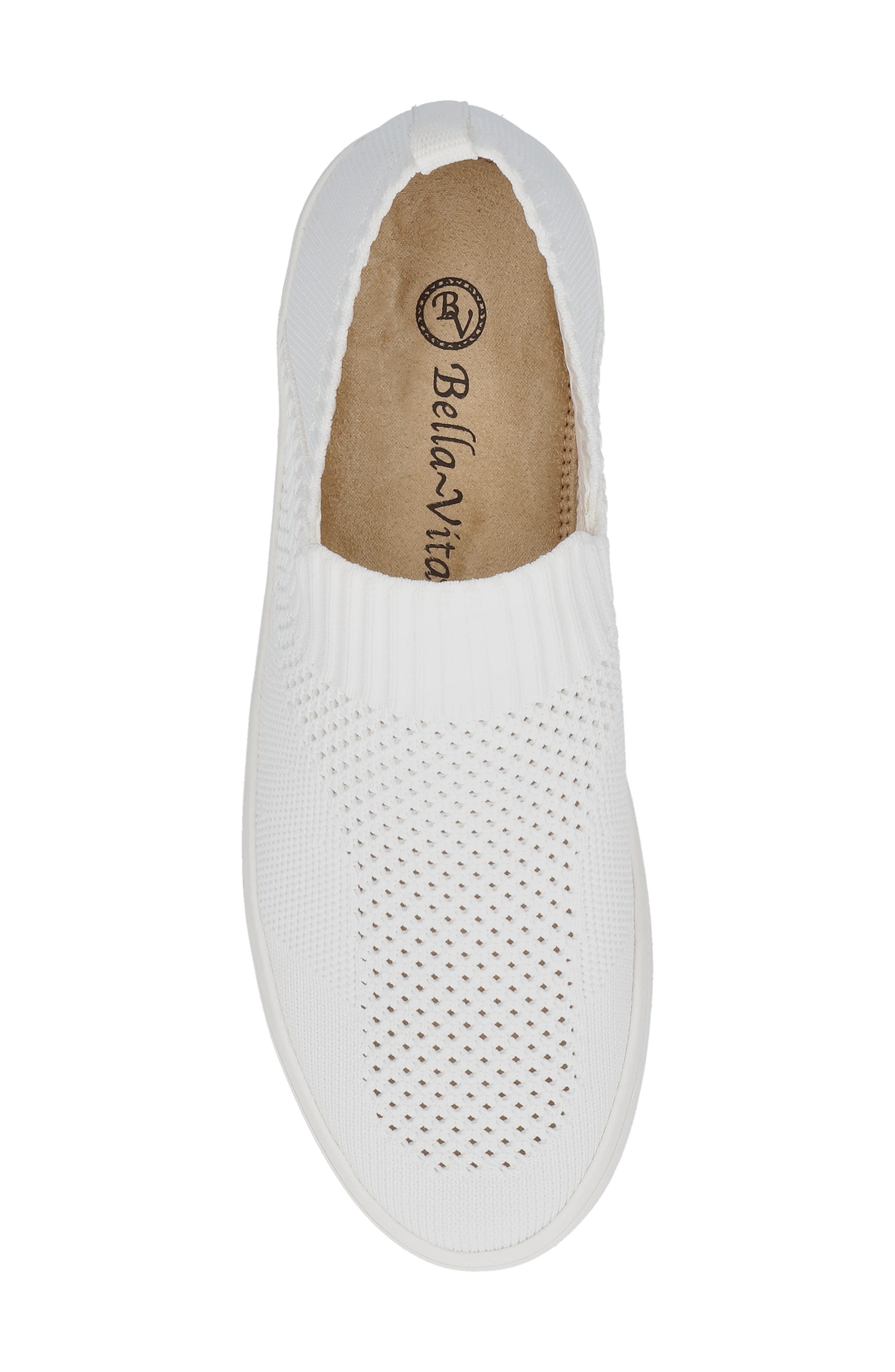 Bella Vita Ramira Slip-On Knit Sneaker, Alternate, color, White
