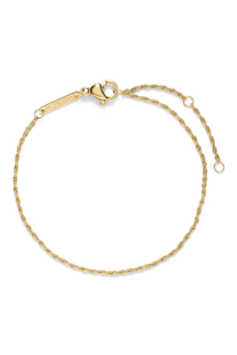 Fine Rope Bracelet, Main, color, GOLD