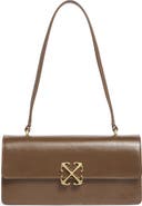 Off-White Jitney Leather East/West Shoulder Bag