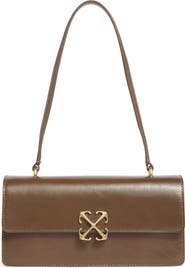 Off-White Jitney Leather East/West Shoulder Bag
