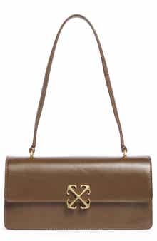 Off-White Jitney Leather East/West Shoulder Bag