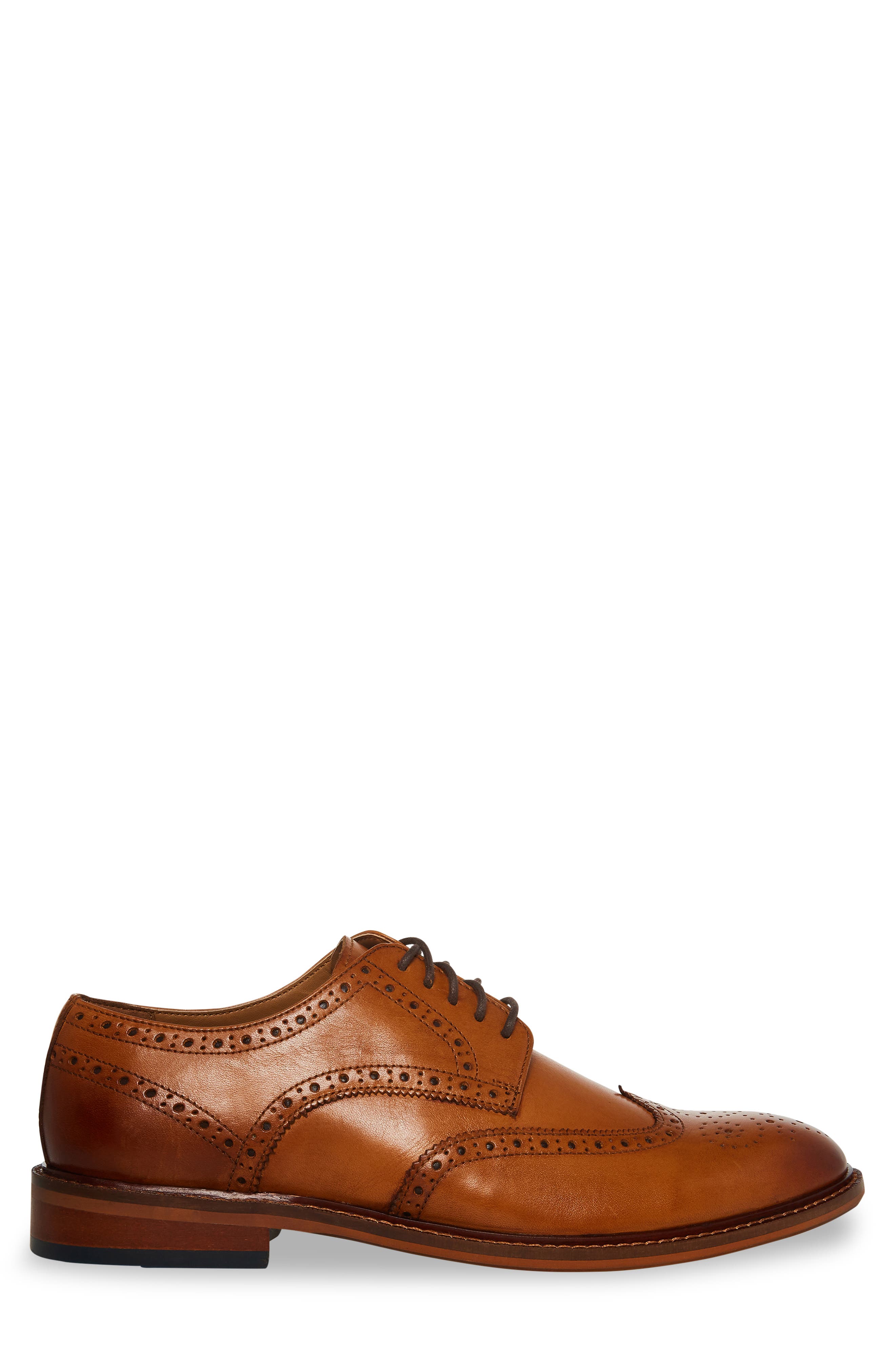 Steve Madden Wingtip Leather Derby, Alternate, color, 
