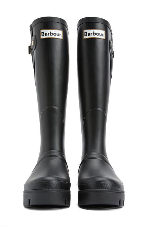Barbour Leighton Tall Wellington Boot In Black