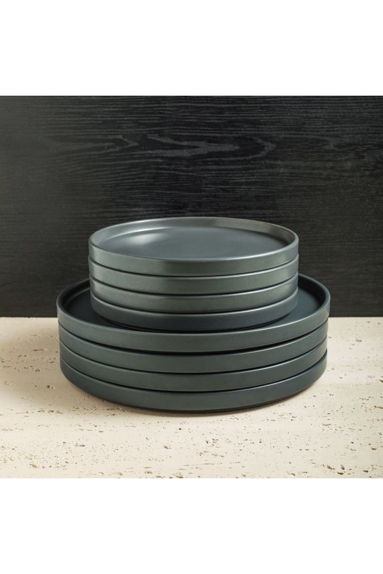 Celina Stoneware 16-Piece Dinnerware Set, Alternate, color, Gray Matte